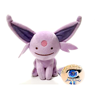 Officiële Pokemon center knuffel ditto transform Espeon +/- 16cm